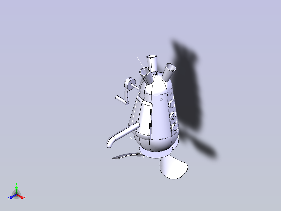 潜艇型手摇风扇-- 576633--5正等轴测图