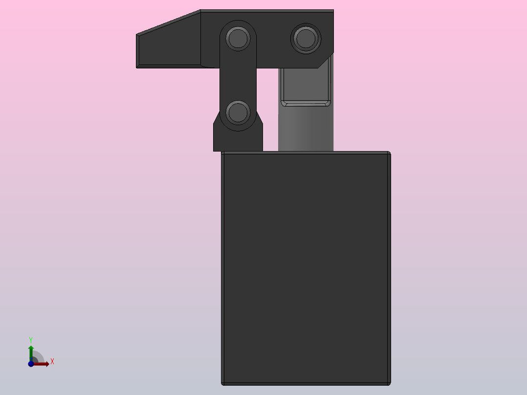 YGG-KB-F 油压块状板式杠杆缸[YGG-KB25F]前视图