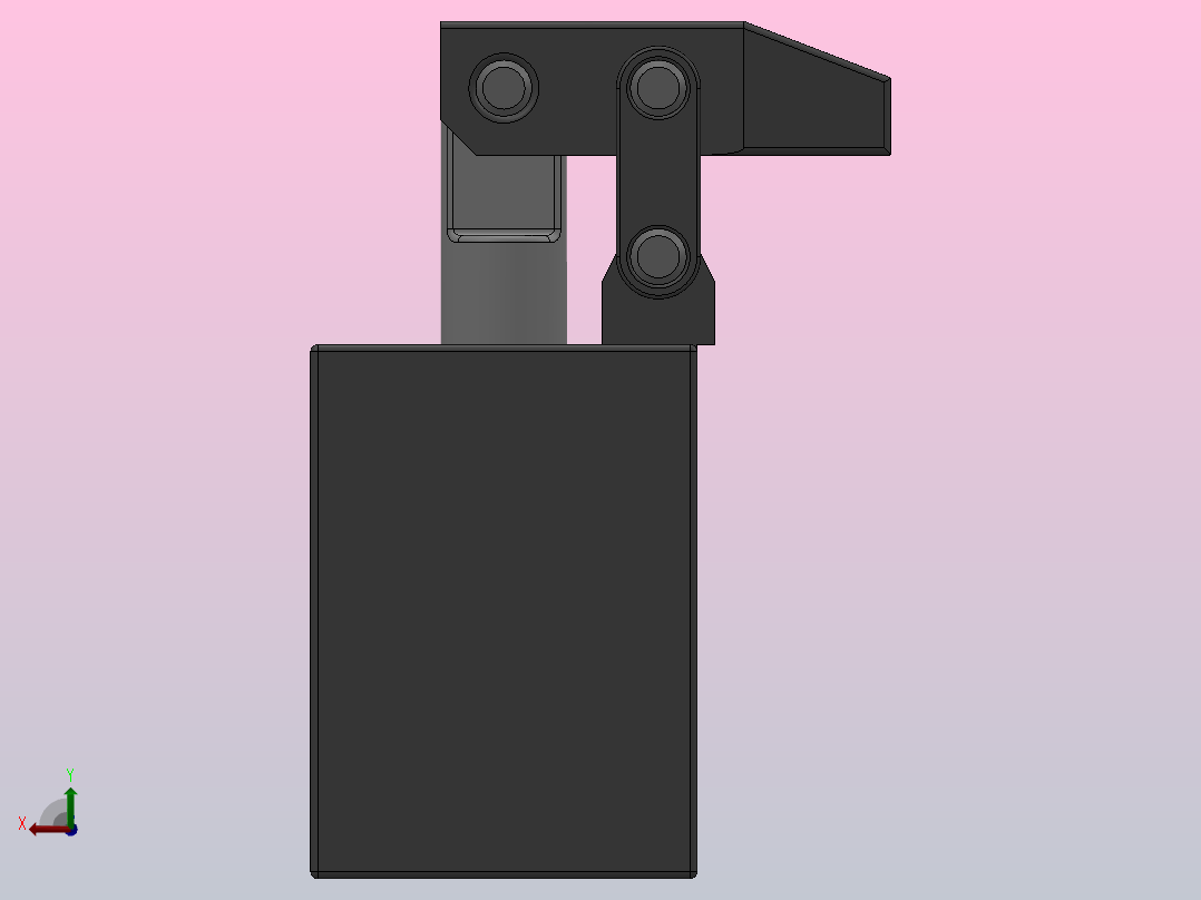 YGG-KB-F 油压块状板式杠杆缸[YGG-KB25F]后视图