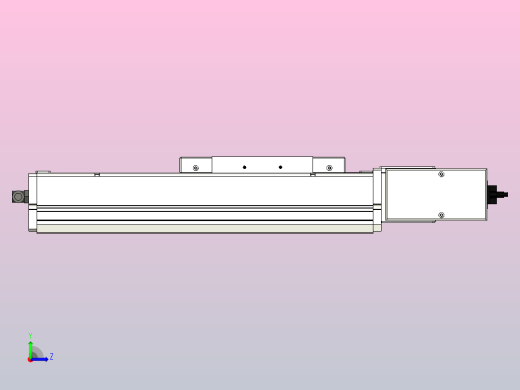SCM17-150-L滚珠花健、支撑座、滚珠丝杠、交叉导轨、直线模组左视缩略图