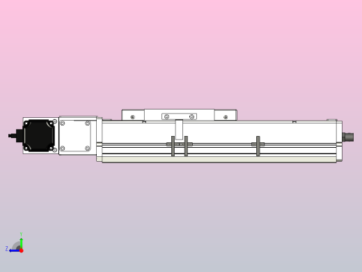 SCM17-150-L滚珠花健、支撑座、滚珠丝杠、交叉导轨、直线模组右视缩略图