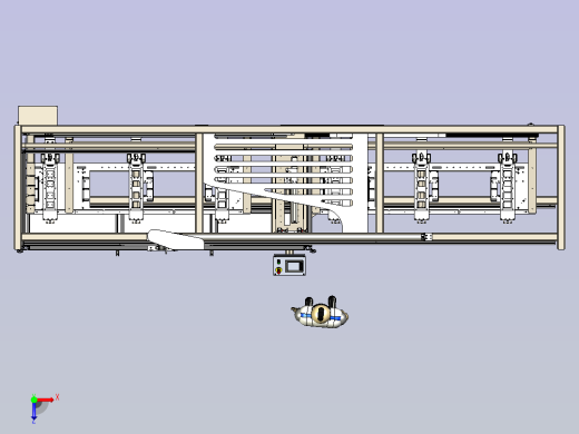 自动卷帘机超声波机设备俯视缩略图