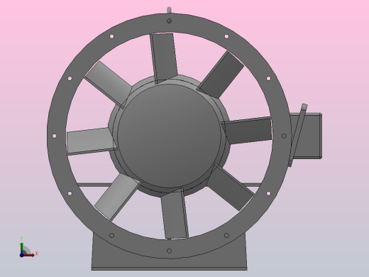 GXF-S型 双速斜流风机[5.5S-6360]前视缩略图
