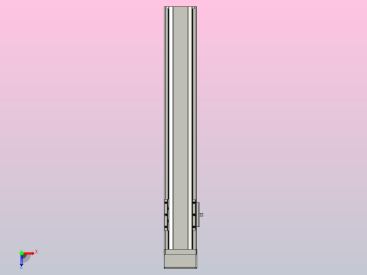 日规模组半封闭丝杆TPA-HNR-65S-1610C-L350-M-Y-P10-N3俯视缩略图