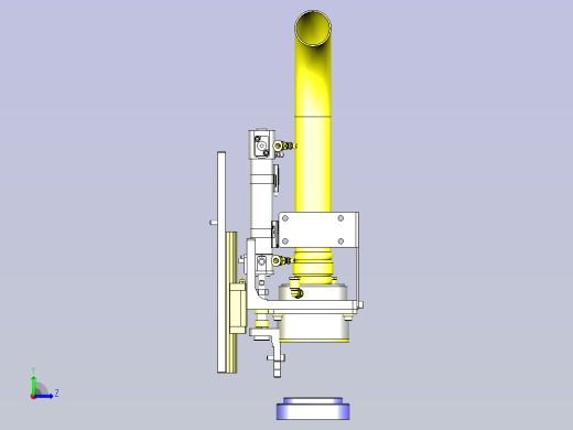 一款异物吸取机构3D模型左视缩略图