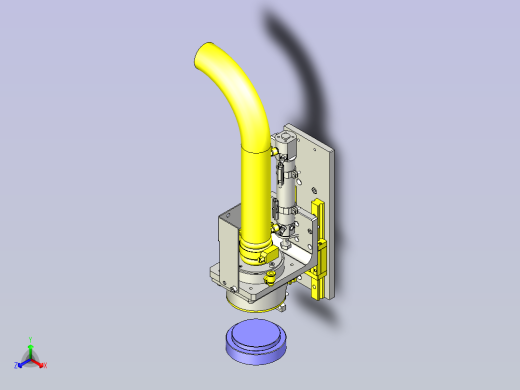 一款异物吸取机构3D模型正等轴测缩略图