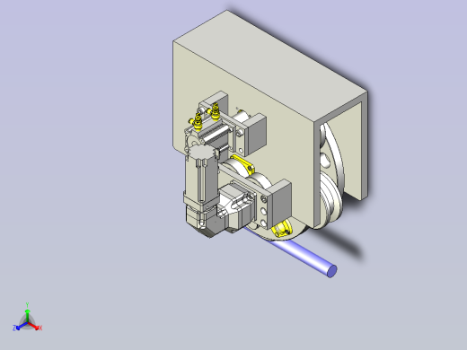 一款铁丝进给机构3D模型