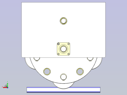 一款铁丝进给机构3D模型后视缩略图