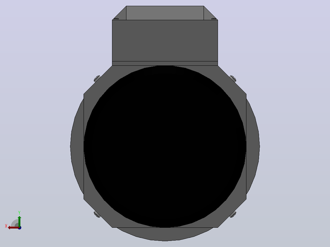 IM B5 H63-132变频电机[YVF2-631-4-B5]后视图
