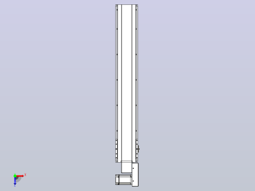 皮带直线轴半封闭可选导轨TPA-HNB-175D-140-L950-MR-C-P75-N3俯视缩略图