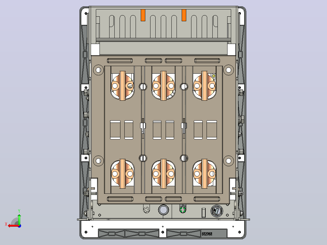 NA8-1600 800A-1000A 3P 抽屉式-垂直接线+门框202409后视图