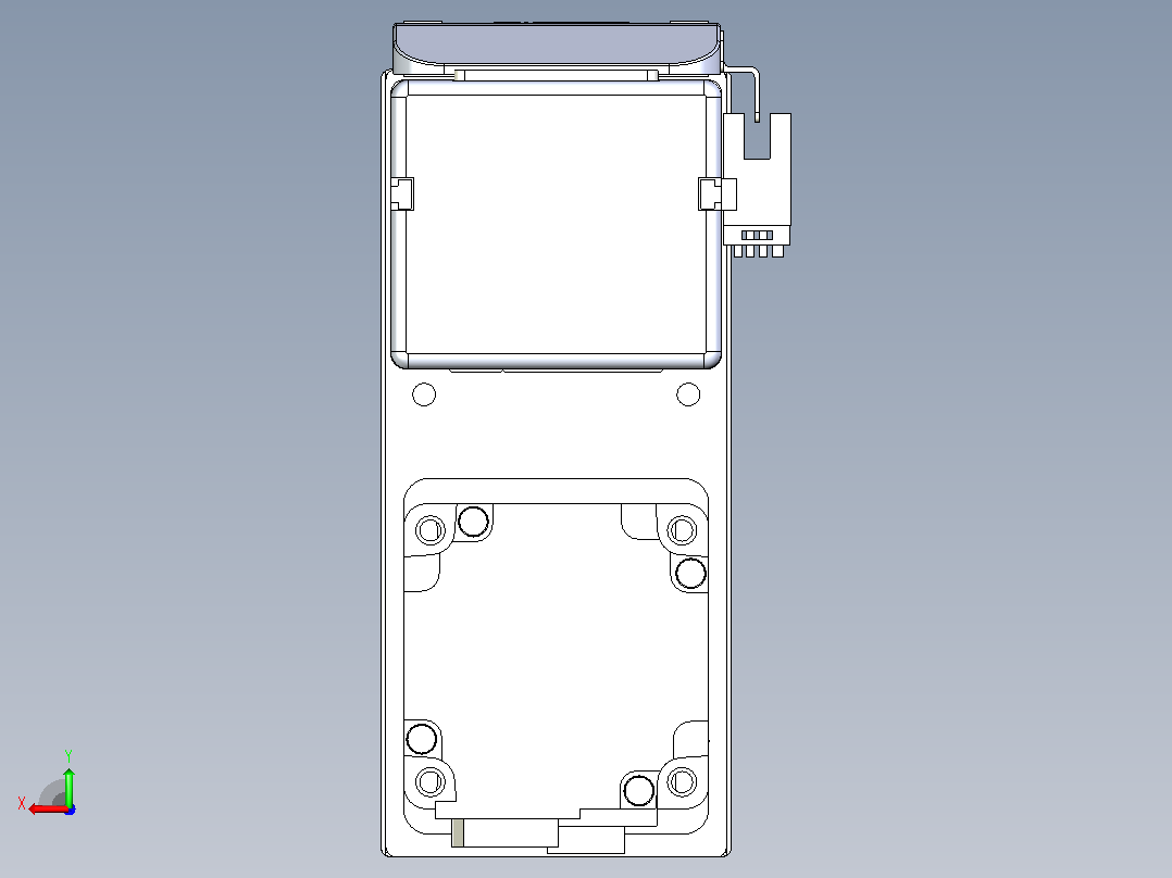 滚珠丝杠直线轴带导轨全封闭TPA-HCR-65S-1610C-L1200-MP-Y-P20-N3后视图