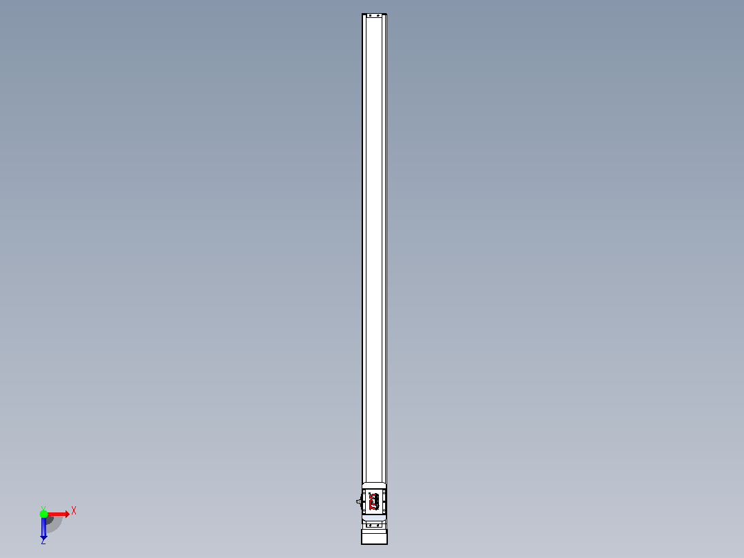 滚珠丝杠直线轴带导轨全封闭TPA-HCR-65S-1610C-L1200-MP-Y-P20-N3俯视图