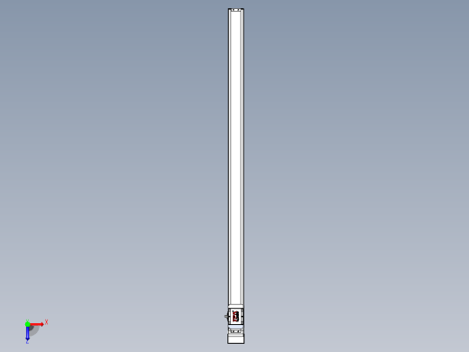 滚珠丝杠直线轴带导轨全封闭TPA-HCR-65S-1610C-L1200-MP-Y-P20-N3俯视缩略图