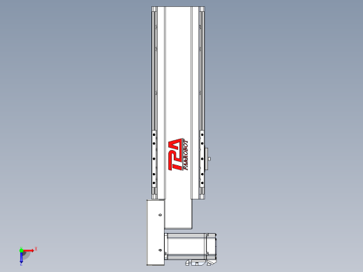皮带直线轴半封闭可选导轨TPA-HNB-120D-110-L200-ML-C-P40-N3俯视缩略图