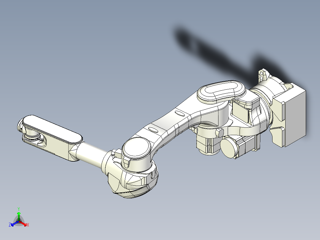 川崎6轴机器人RS10N主视图