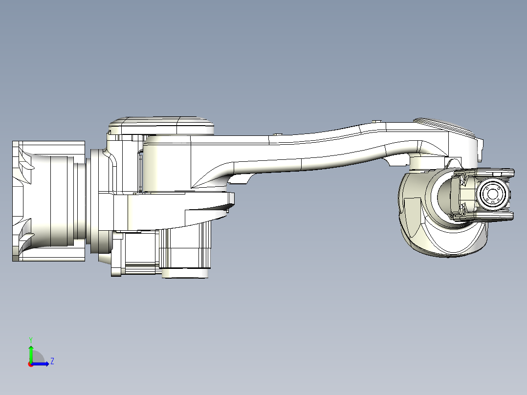 川崎6轴机器人RS10N左视图