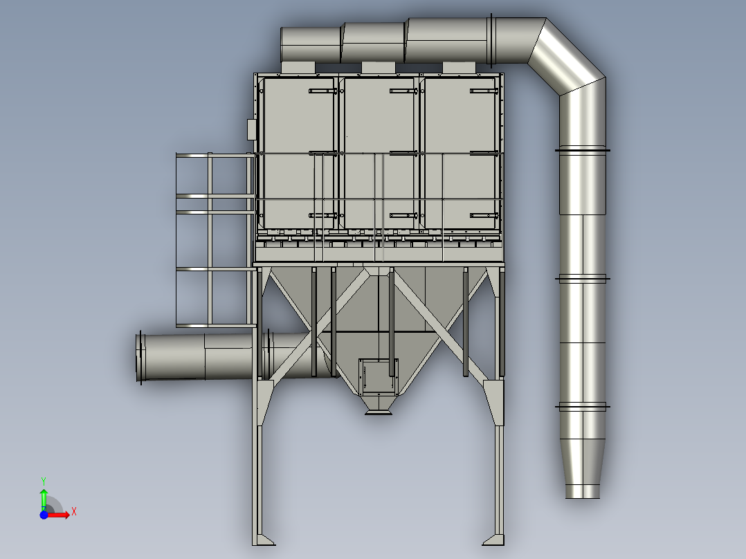 工业过滤器前视图