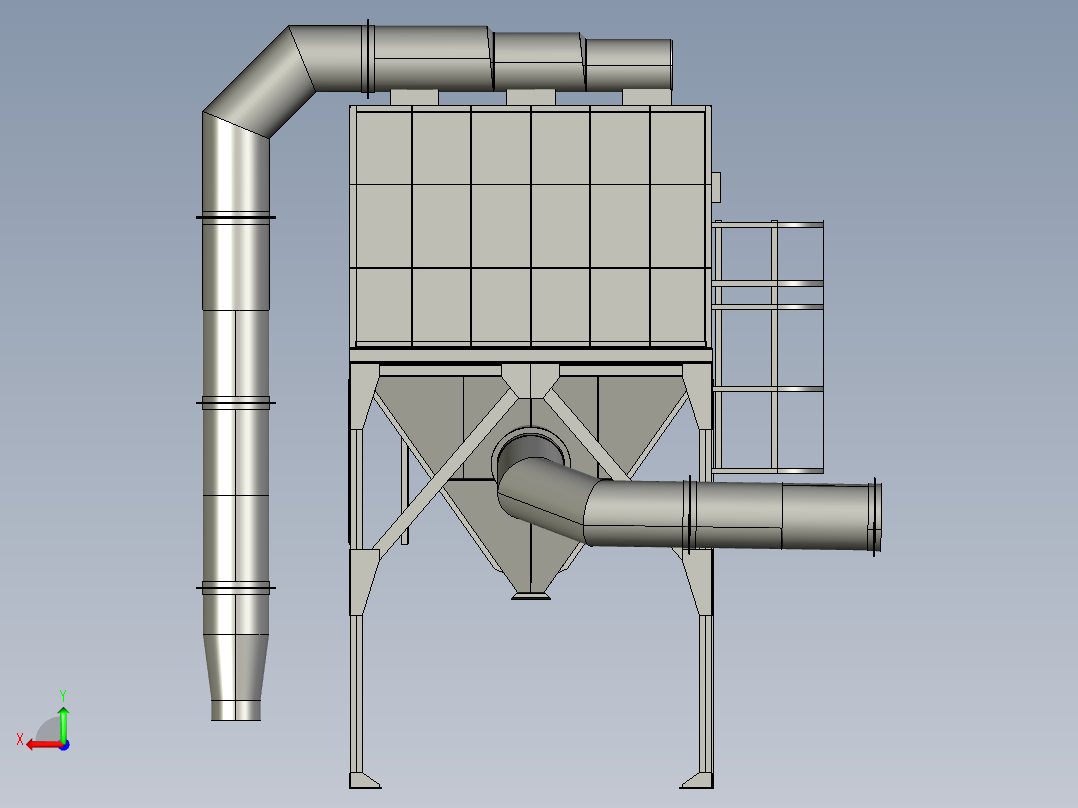 工业过滤器后视图