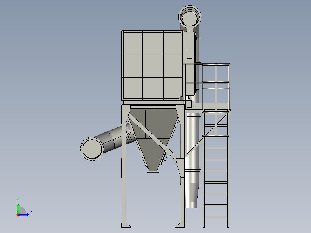 工业过滤器左视图