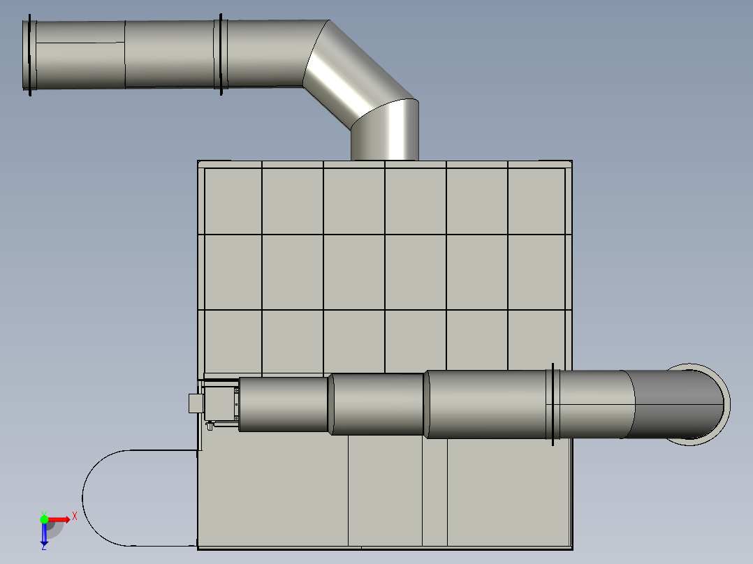 工业过滤器俯视图