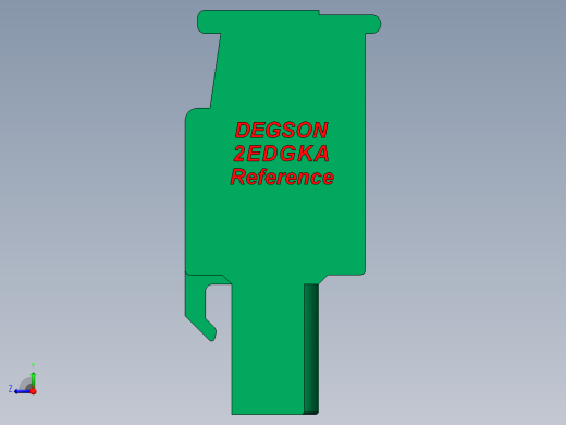 DEGSON 2EDG 系列 5.08mm 可插拔接线端子组-2EDGKA-5.0_5.08-xxP-14-00AH右视缩略图