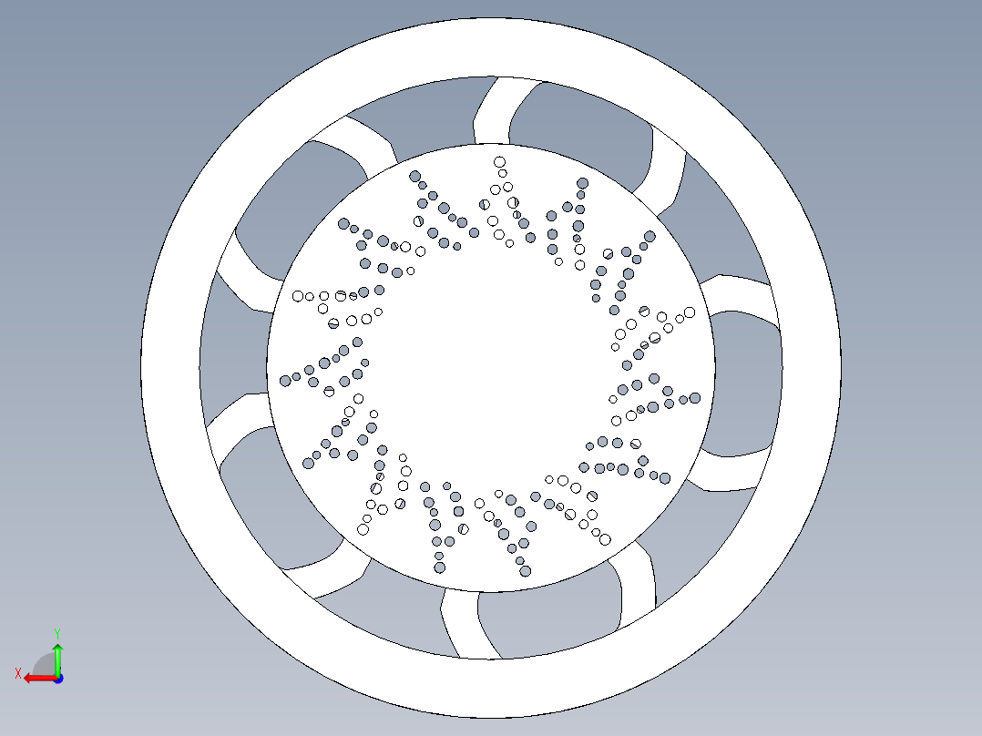 兰博基尼Aventador轮辋后视图