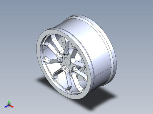 兰博基尼Aventador轮辋正等轴测缩略图