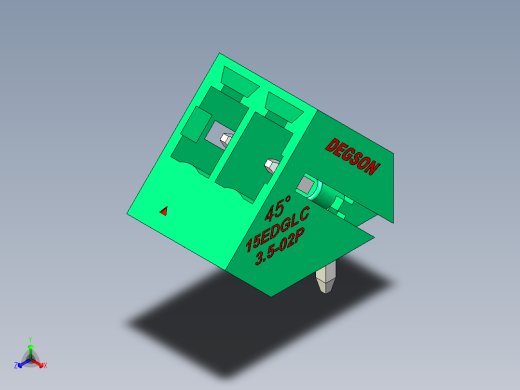DEGSON 15EDG 系列 3.5mm 插拔式接线端子 FullPack-15EDGLC-3.5-02P-14-00AH