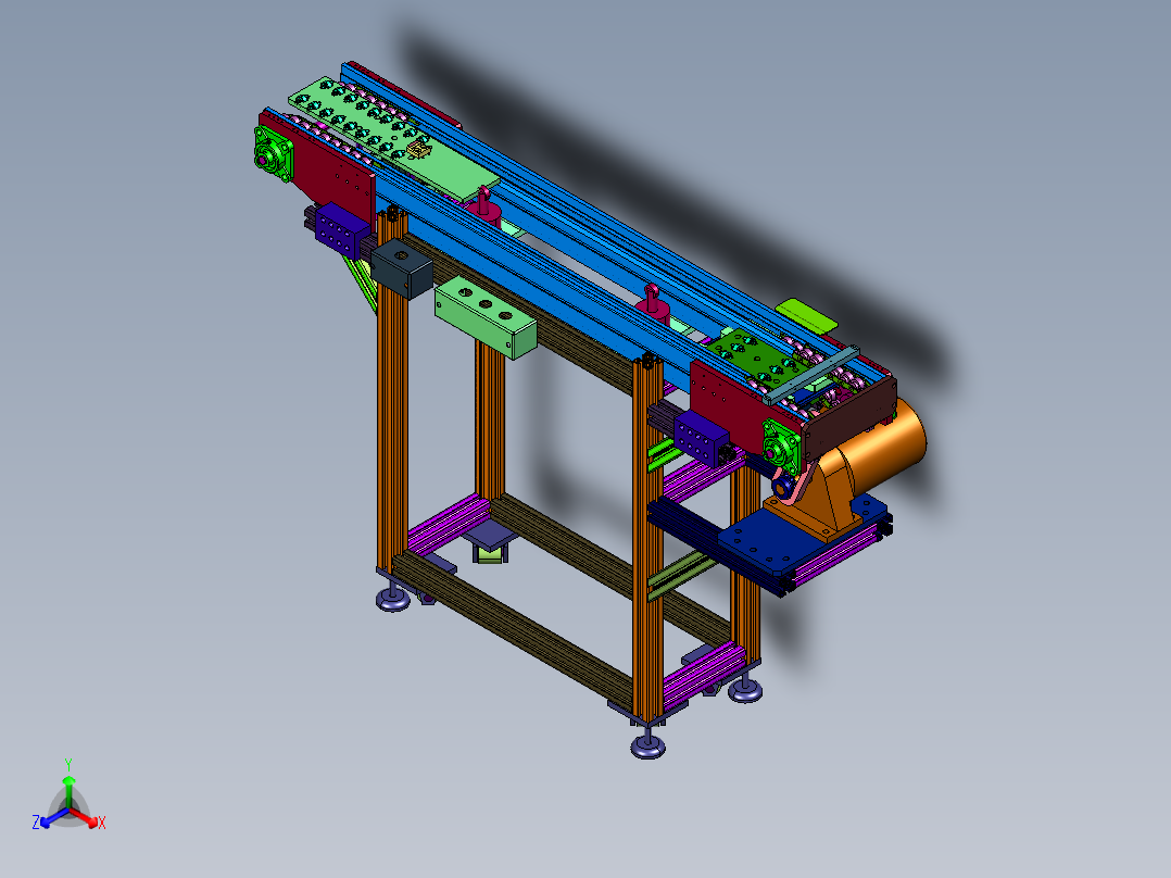 手动转移倍速链组装线