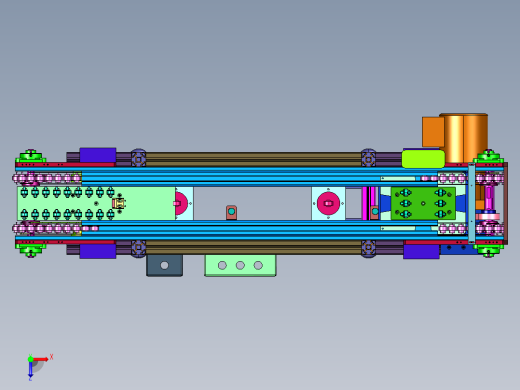 手动转移倍速链组装线俯视缩略图