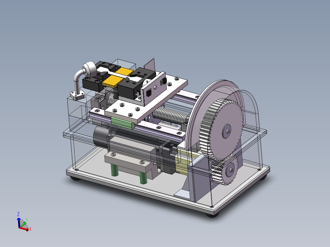 拉伸试验机SW三维图