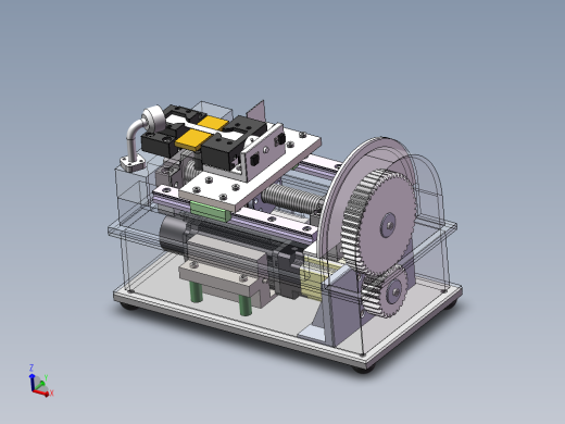 拉伸试验机SW三维图