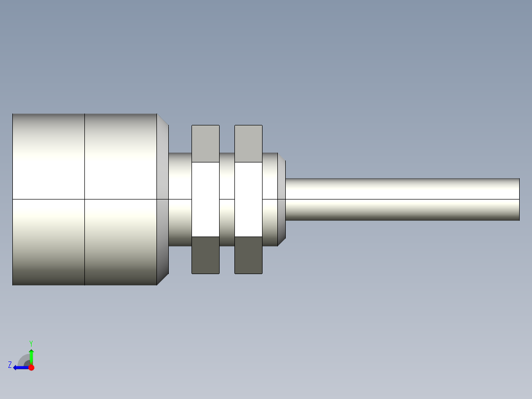 基恩士EX-422(V)_kc图纸模型右视图