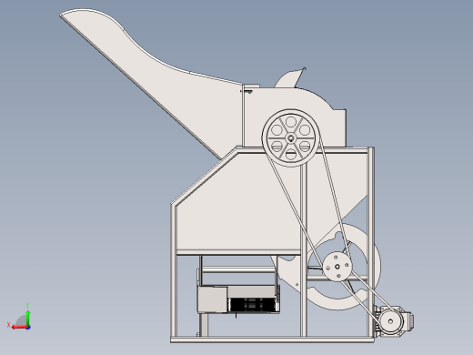 全喂入花生摘果机的设计（含三维+二维+说明书）
