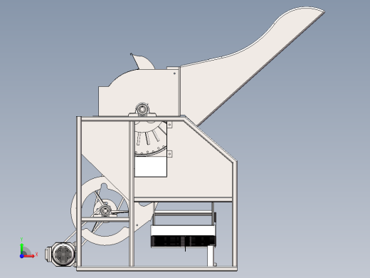 全喂入花生摘果机的设计（含三维+二维+说明书）前视缩略图