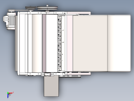 全喂入花生摘果机的设计（含三维+二维+说明书）俯视缩略图