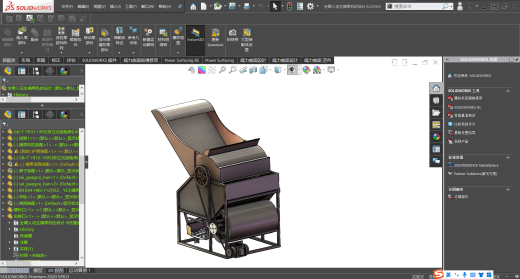 全喂入花生摘果机的设计（含三维+二维+说明书）缩略图