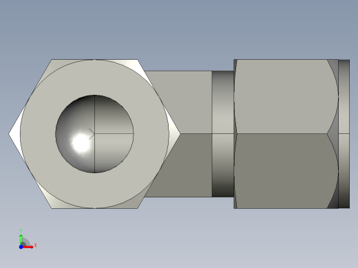 卡套式工业通用硬管接头12_c6bu-s前视缩略图
