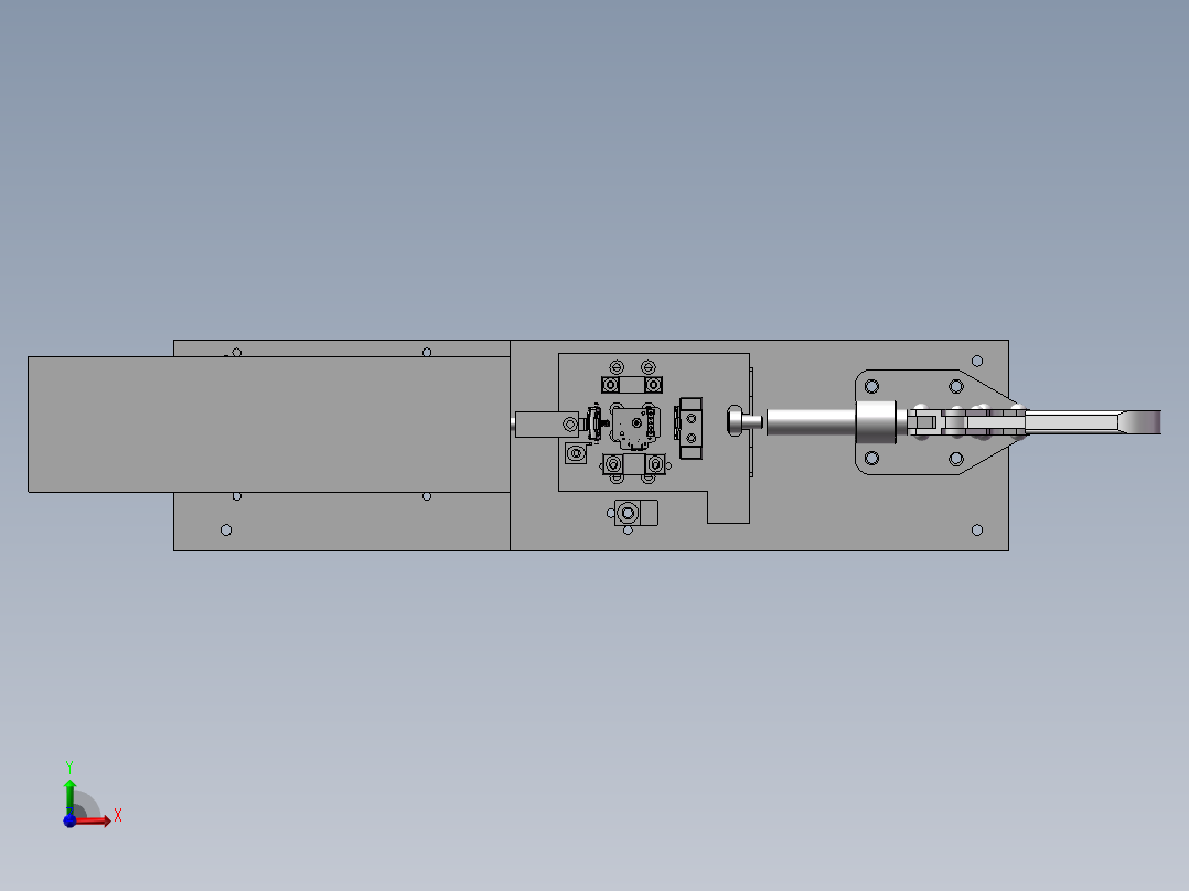 镭雕治具前视图