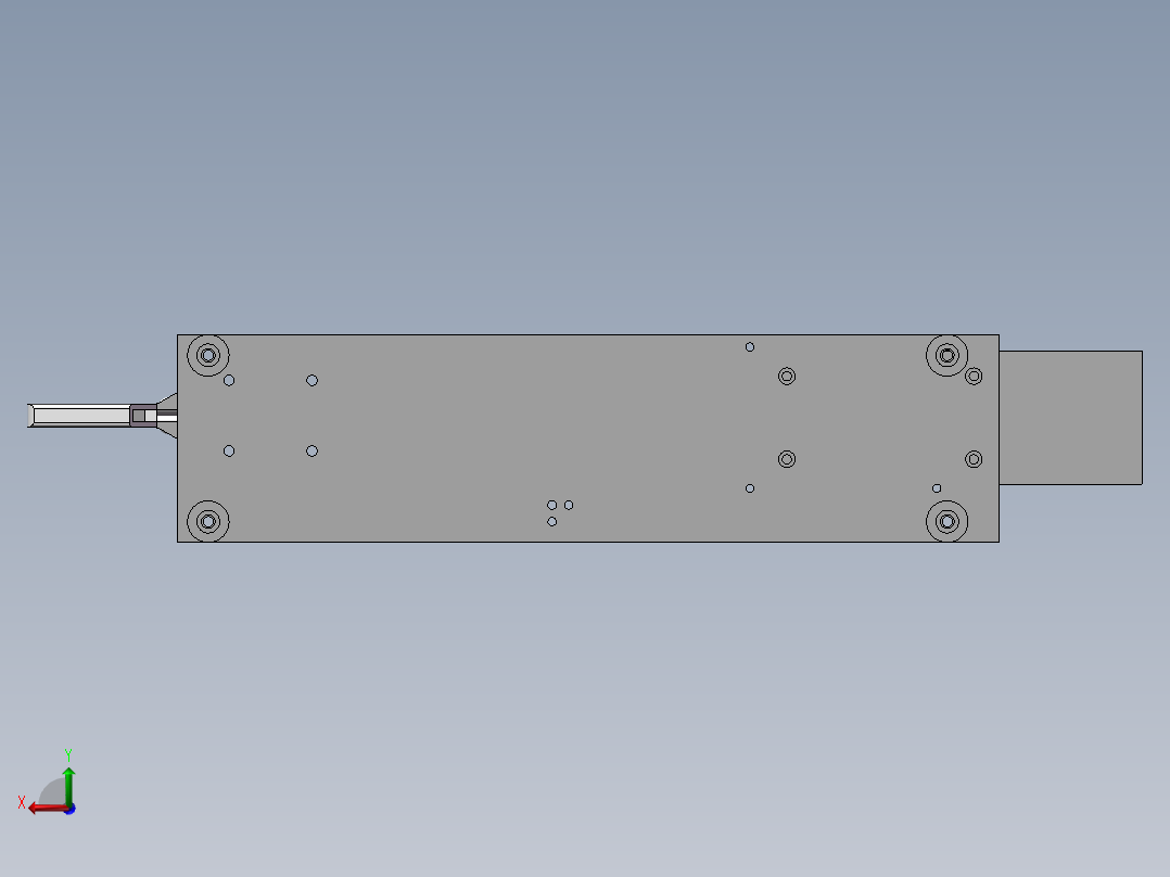 镭雕治具后视图