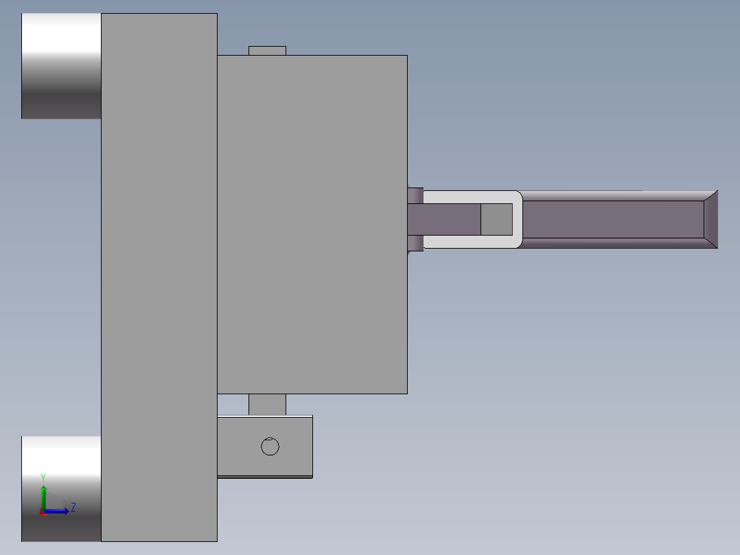 镭雕治具左视图