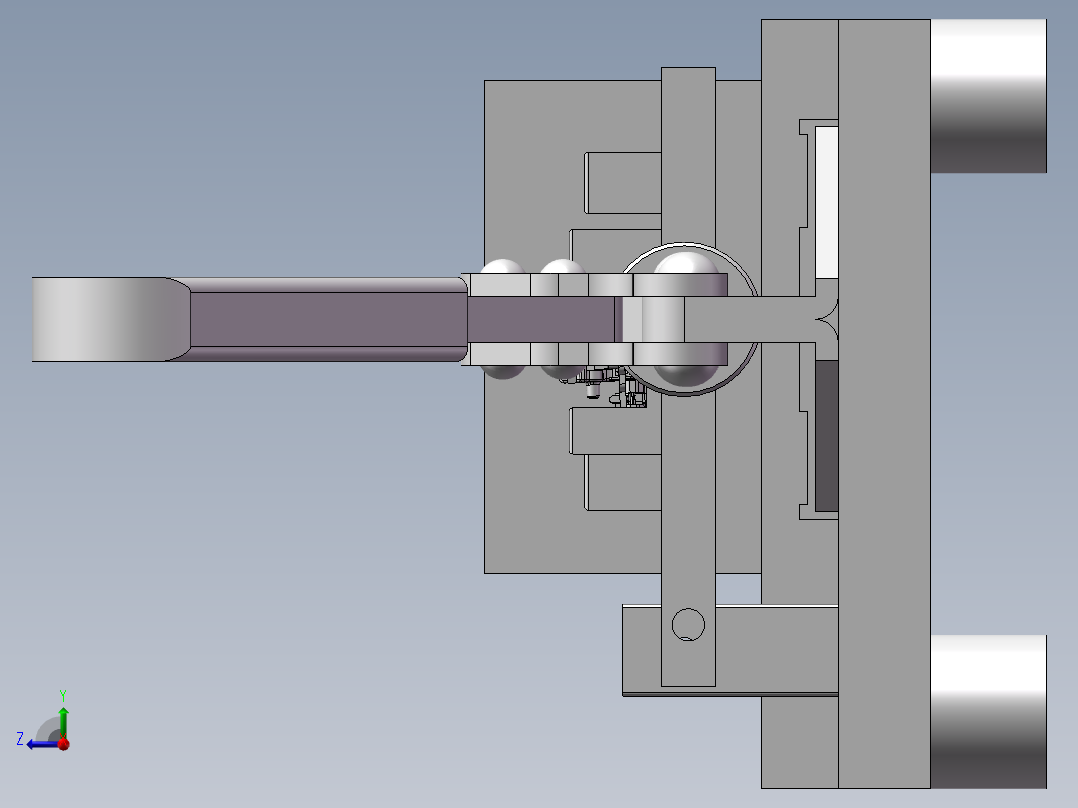 镭雕治具右视图