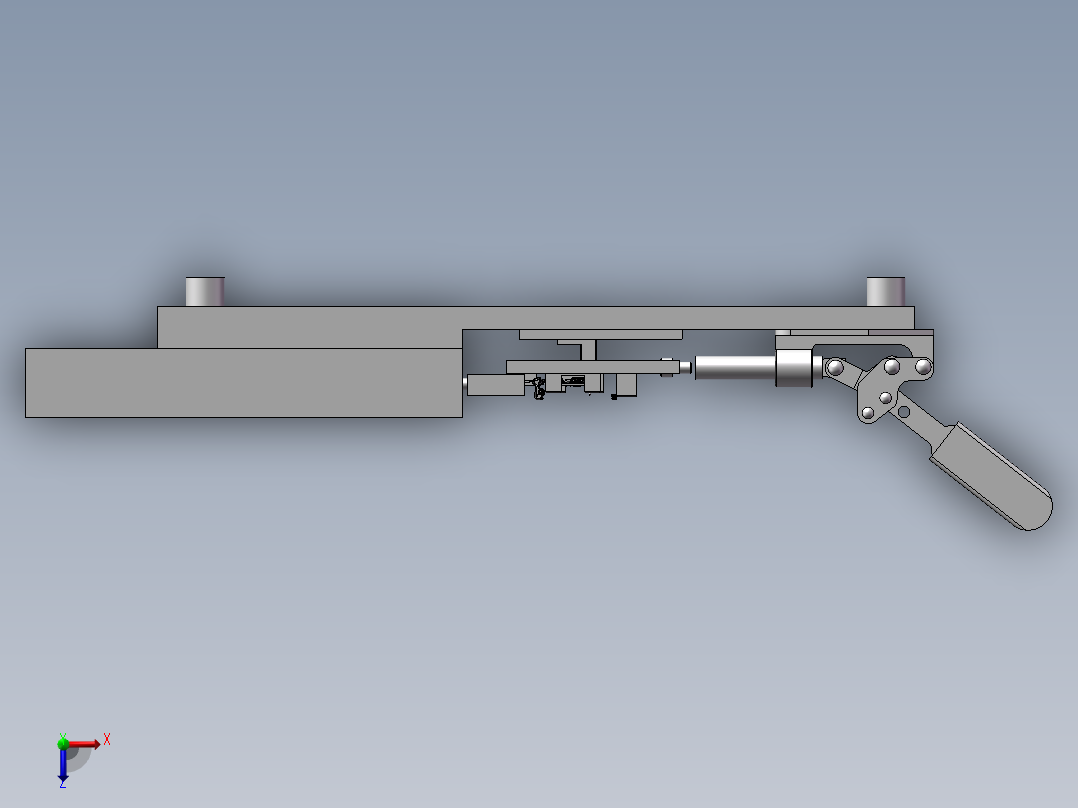 镭雕治具俯视图