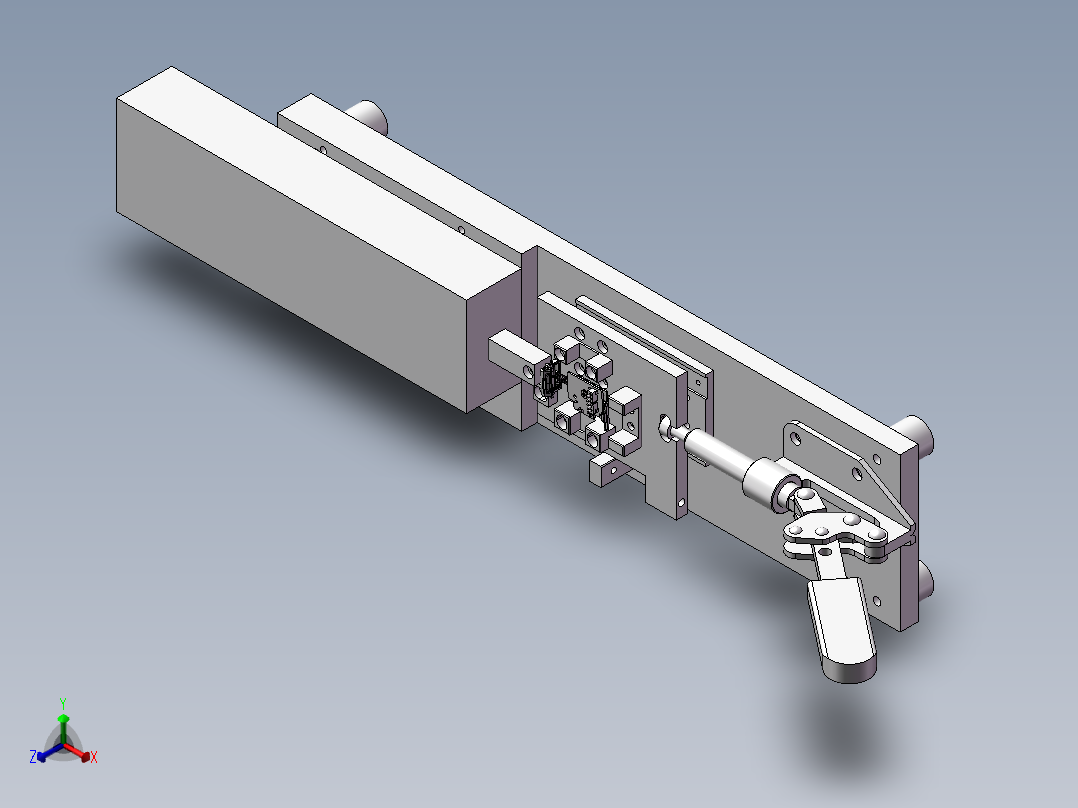 镭雕治具正等轴测图