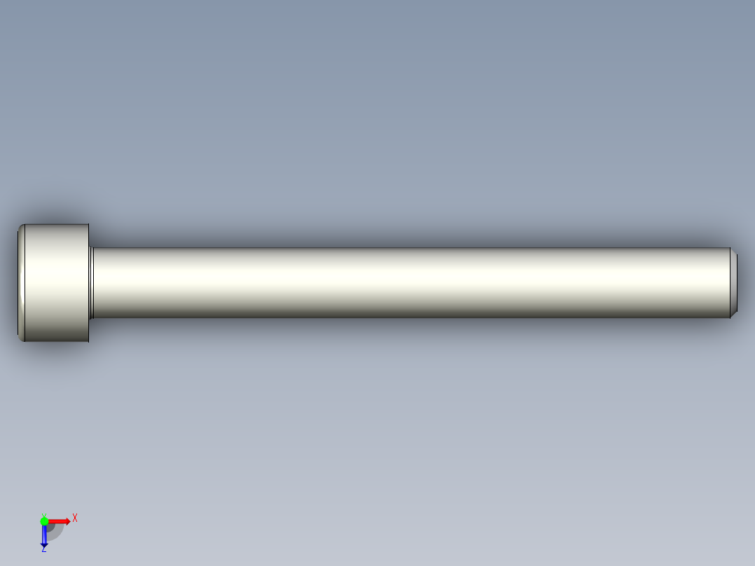 内六角螺钉-BOLT-M6-55-25-6-10-6-R0.6.stp俯视图