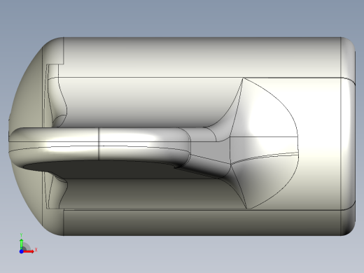 蝶型把手(不銹鋼)WK-3D多系列多零件图纸模型前视缩略图