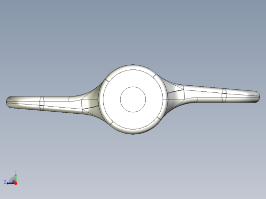 蝶型把手(不銹鋼)WK-3D多系列多零件图纸模型右视缩略图
