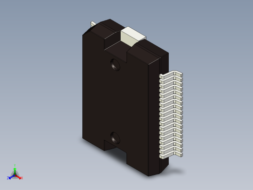 IC封装电源36引脚正等轴测缩略图