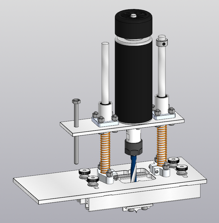 家具制造中加孔的装置